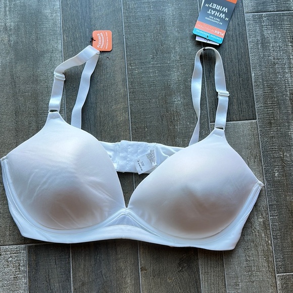 New Warner’s women’s white flex revolution collection t-shirt bra size 38D - Picture 2 of 6